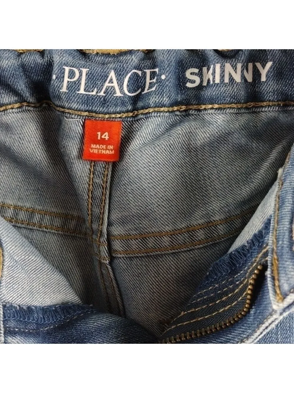 𝅺CHILDREN'S Place Blue Light Medium Wash Five Pocket Mid Rise Skinny Jeans